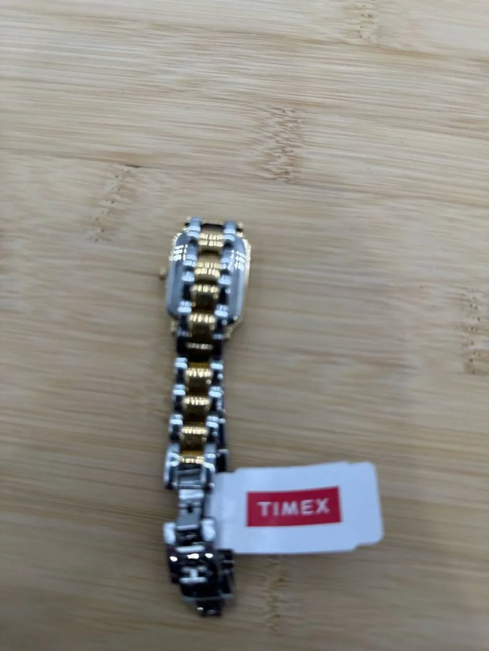 Timex Women's Trend 21 mm Watch, Two-Tone Alloy Strap White TW2Y01300
